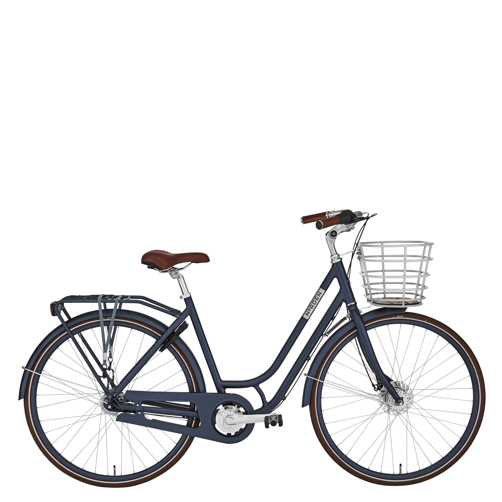 Norden Ellen retro damecykel med 7 gear i granitgrå