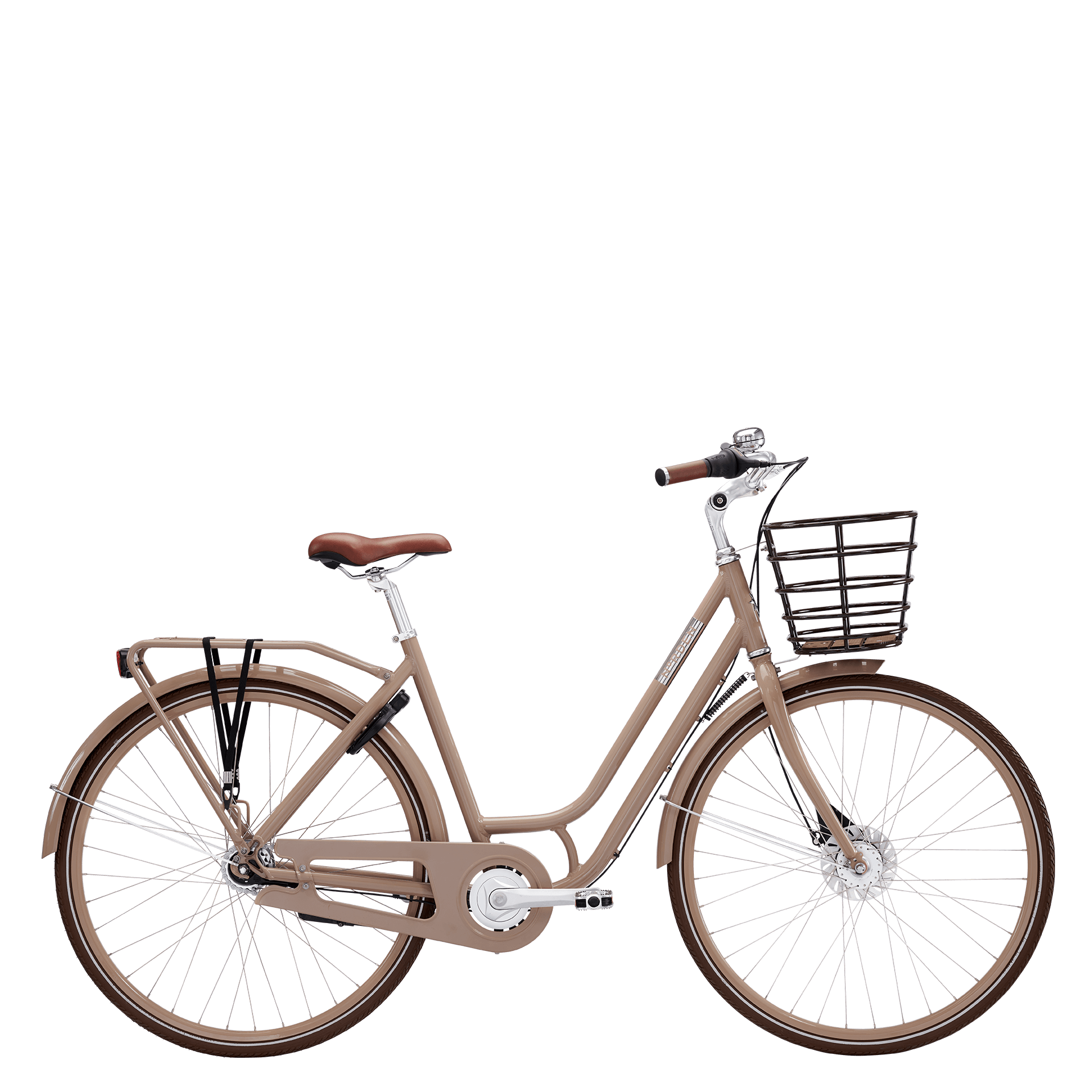 Norden Ellen retro damecykel med 7 gear i cafe latte brun