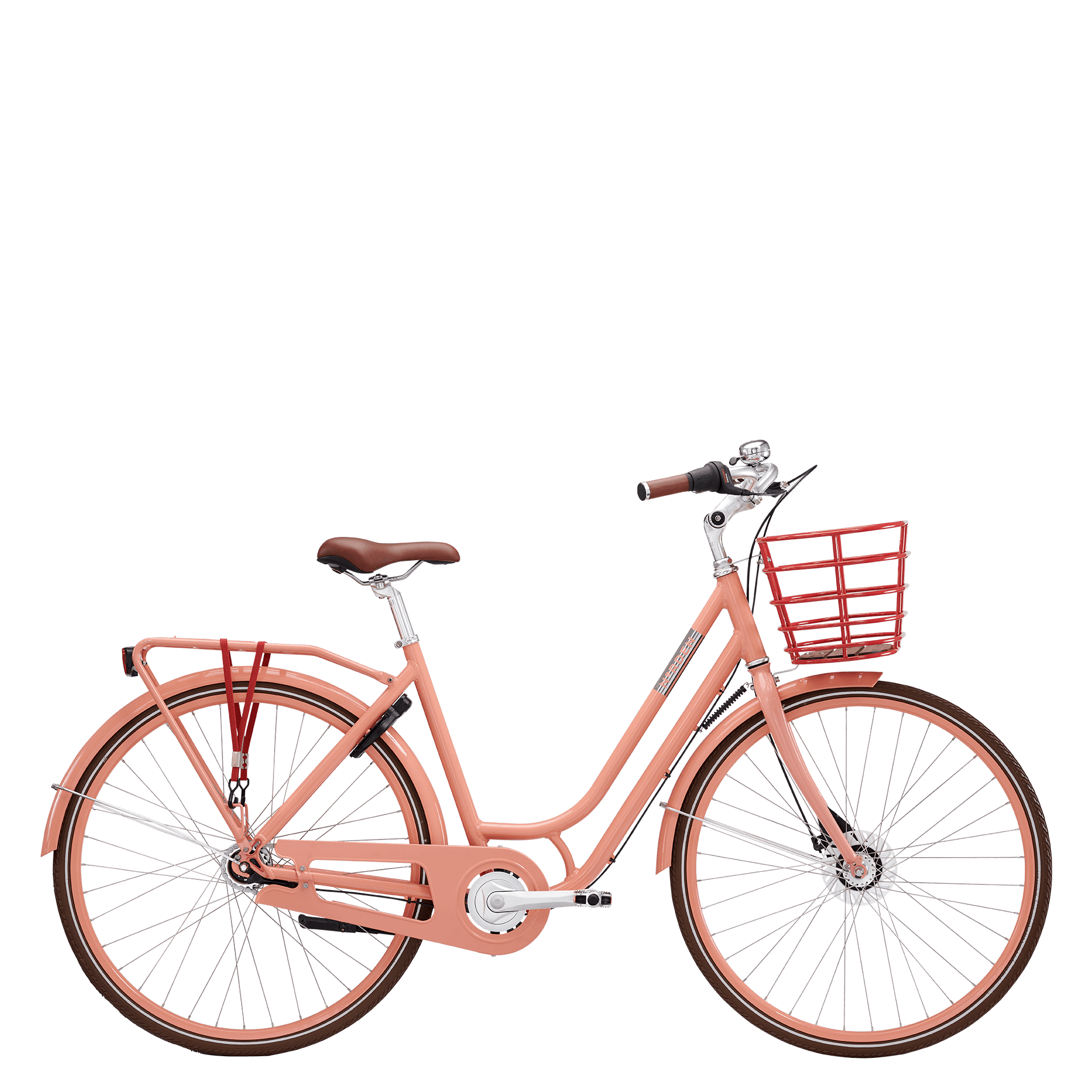 Norden Ellen retro damecykel med 7 gear i blush beauty fersken